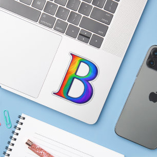 Colourful Initial Alphabet Letter B