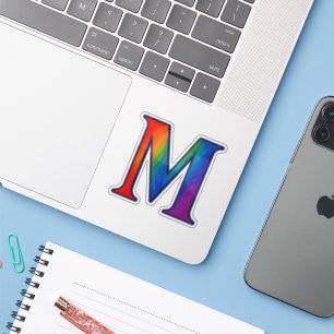 Colourful Initial Alphabet Letter M