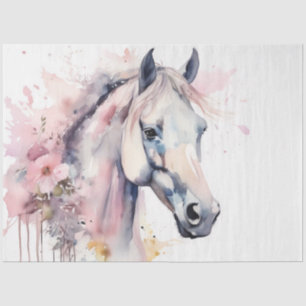 Colourful Ink Blot Horse Tissue Paper