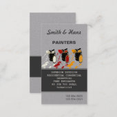 Colourful Ink Splash Professional House Painter Business Card (Front/Back)