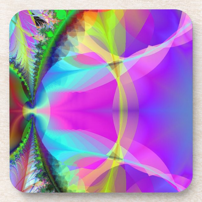 Colourful Inner Circle Coaster (Front)