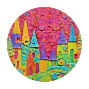 Colourful Innovative Clay Creation Cutting Board