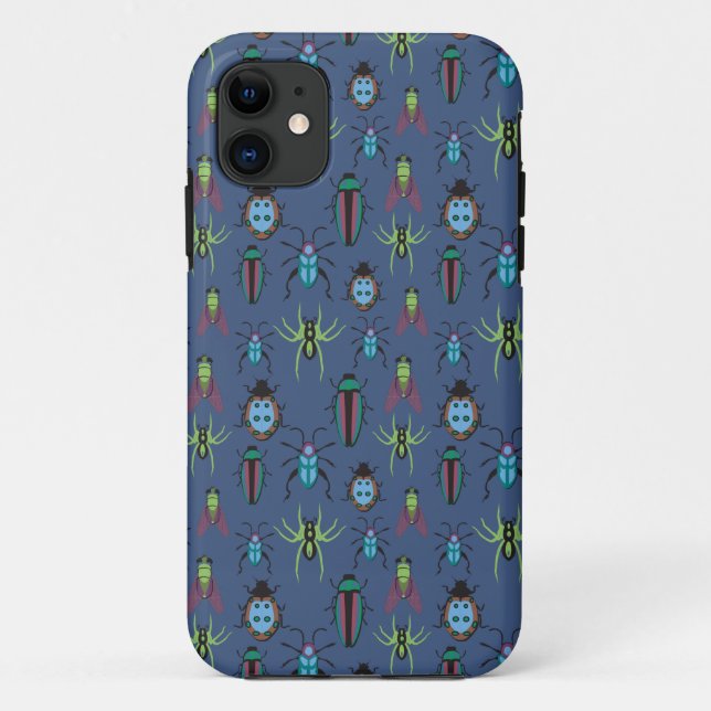 Colourful Insect Pattern Case-Mate iPhone Case (Back)