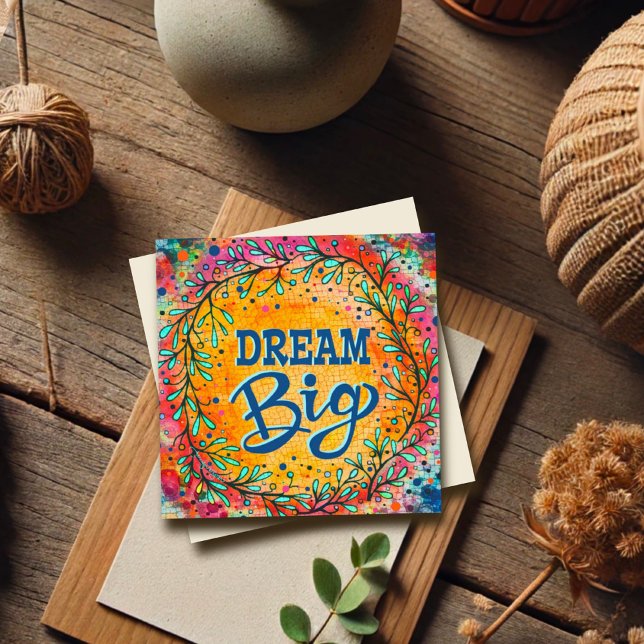 Colourful Inspiring Dream Big Fun Graduation Flat (Creator Uploaded)