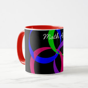 Colourful Interchange Geometric Math Art Coffee Mu Mug