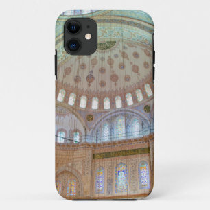Colourful interior domed ceiling of Blue Mosque iPhone 11 Case
