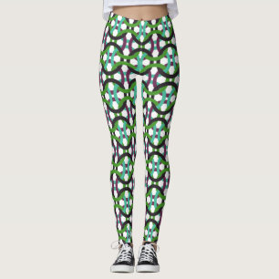 Colourful interlocking circles leggings