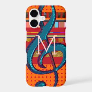 colourful iPhone 7 with stripes and musical-note