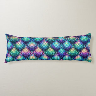 Colourful/iridescent aquatic scales body cushion