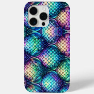 Colourful/iridescent aquatic scales iPhone 15 pro max case