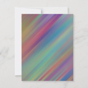 Colourful Iridescent Motion Blank Greeting Card