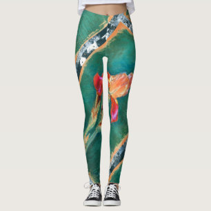 Colourful Iris Flower Leggings