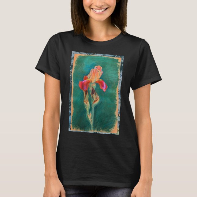 Colourful Iris Flower T-Shirt (Front)