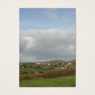 Colourful Irish Village Scene.
