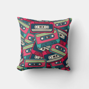 Colourful Irregular Seamless Cassette Pattern. Uni Cushion