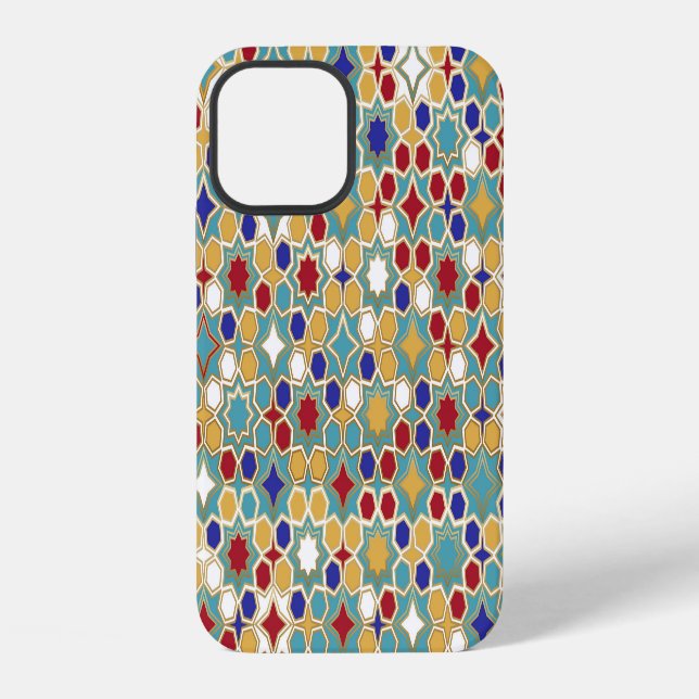 Colourful Islamic Mosaic Seamless Pattern iPhone Case (Back)
