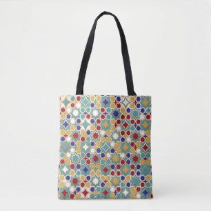 Colourful Islamic Mosaic Seamless Pattern Tote Bag