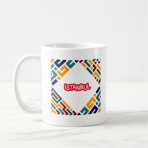 Colourful Istanbul Turkiye Souvenir Coffee Mug