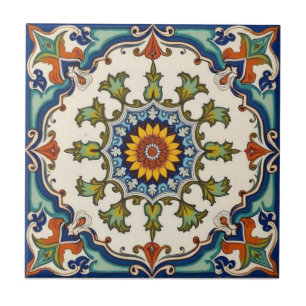 Colourful Iznik Persian Turkish Handpainted Repro Ceramic Tile