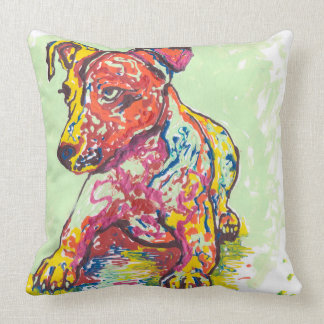 Colourful Jack Russell Terrier Cushion