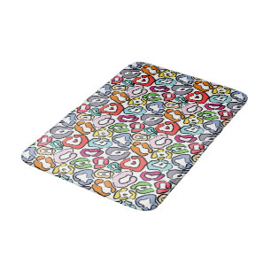 Colourful Jaguar Skin Background Bath Mat