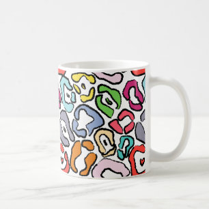 Colourful Jaguar Skin Background Coffee Mug