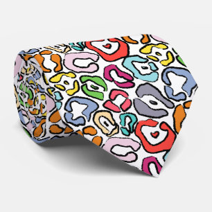 Colourful Jaguar Skin Background Tie
