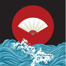 Colourful Japanese Inspired Tote Bag