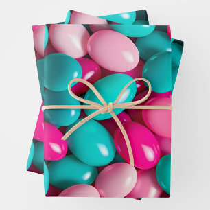 Colourful Jelly Bean Art Wrapping Paper Sheets