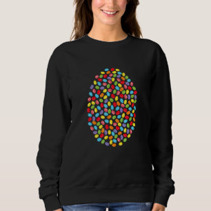 Colourful Jelly Candies Cute Sweets For Easter Sweatshirt
