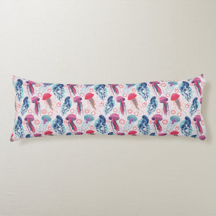 Colourful Jelly fishes Body Cushion