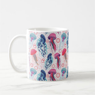 Colourful Jelly fishes Coffee Mug