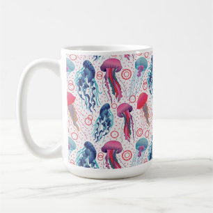 Colourful Jelly fishes Coffee Mug