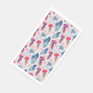 Colourful Jelly fishes Napkin
