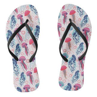 Colourful Jelly fishes Thongs