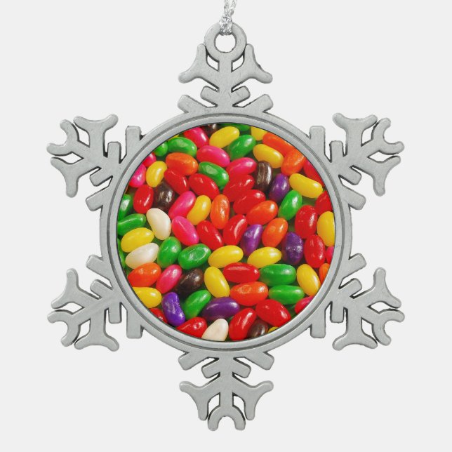 Colourful jellybean candy christmas ornament (Front)