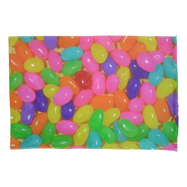 Colourful jellybean candy pillowcase (Front)
