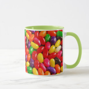 Colourful jellybean pattern mug
