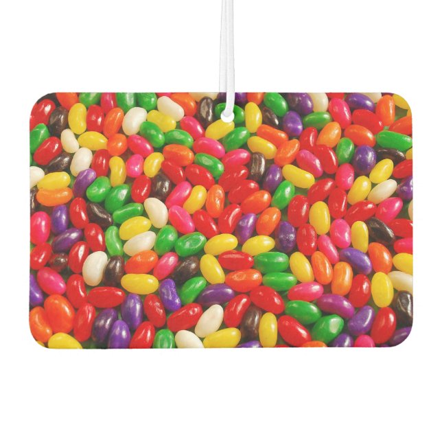 Colourful jellybeans car air freshener (Front)