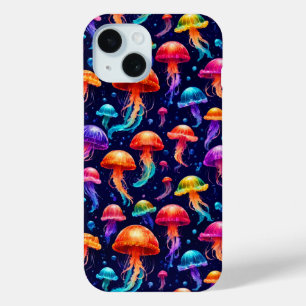 Colourful Jellyfish iPhone 15 Case