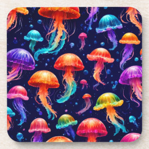 Colourful Jellyfish  Coaster