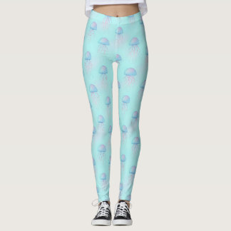 Colourful Jellyfish Pattern – Underwater Sea Life Leggings