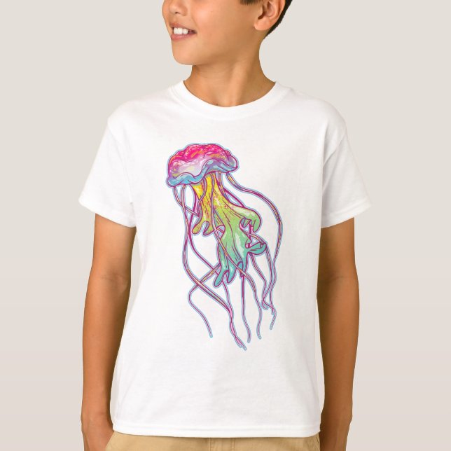 Colourful Jellyfish T-Shirt (Front)