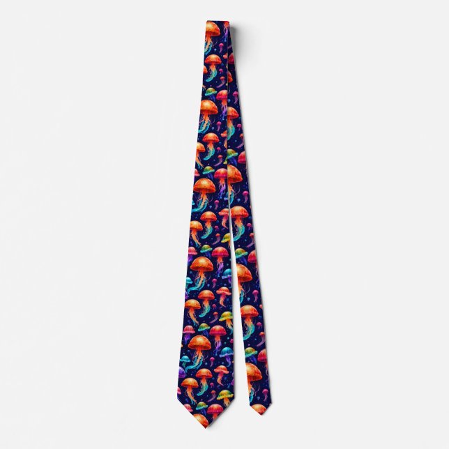 Colourful Jellyfish  Tie (Front)