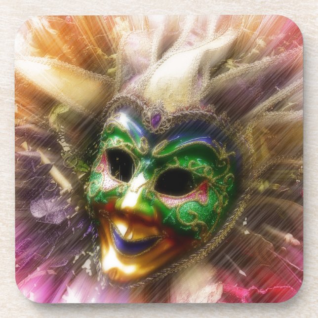 Colourful Jester Coaster (Front)