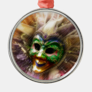 Colourful Jester Metal Ornament