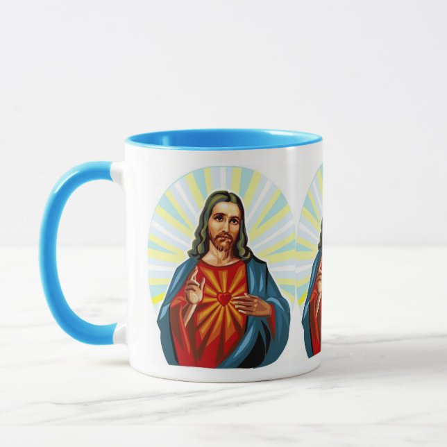 Colourful Jesus Mug (Left)