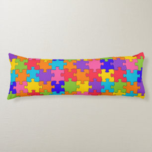 Colourful Jigsaw Puzzle Body Cushion