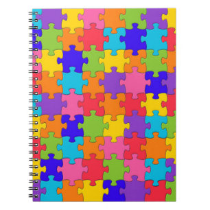 Colourful Jigsaw Puzzle Notebook