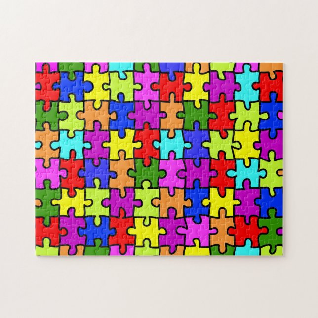 'Colourful jigsaw puzzle' puzzle (Horizontal)